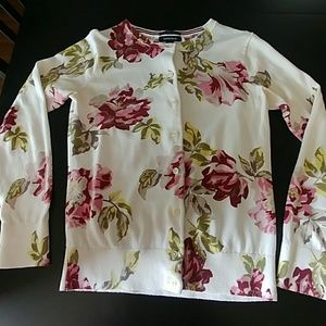 Floral Cardigan Sweater